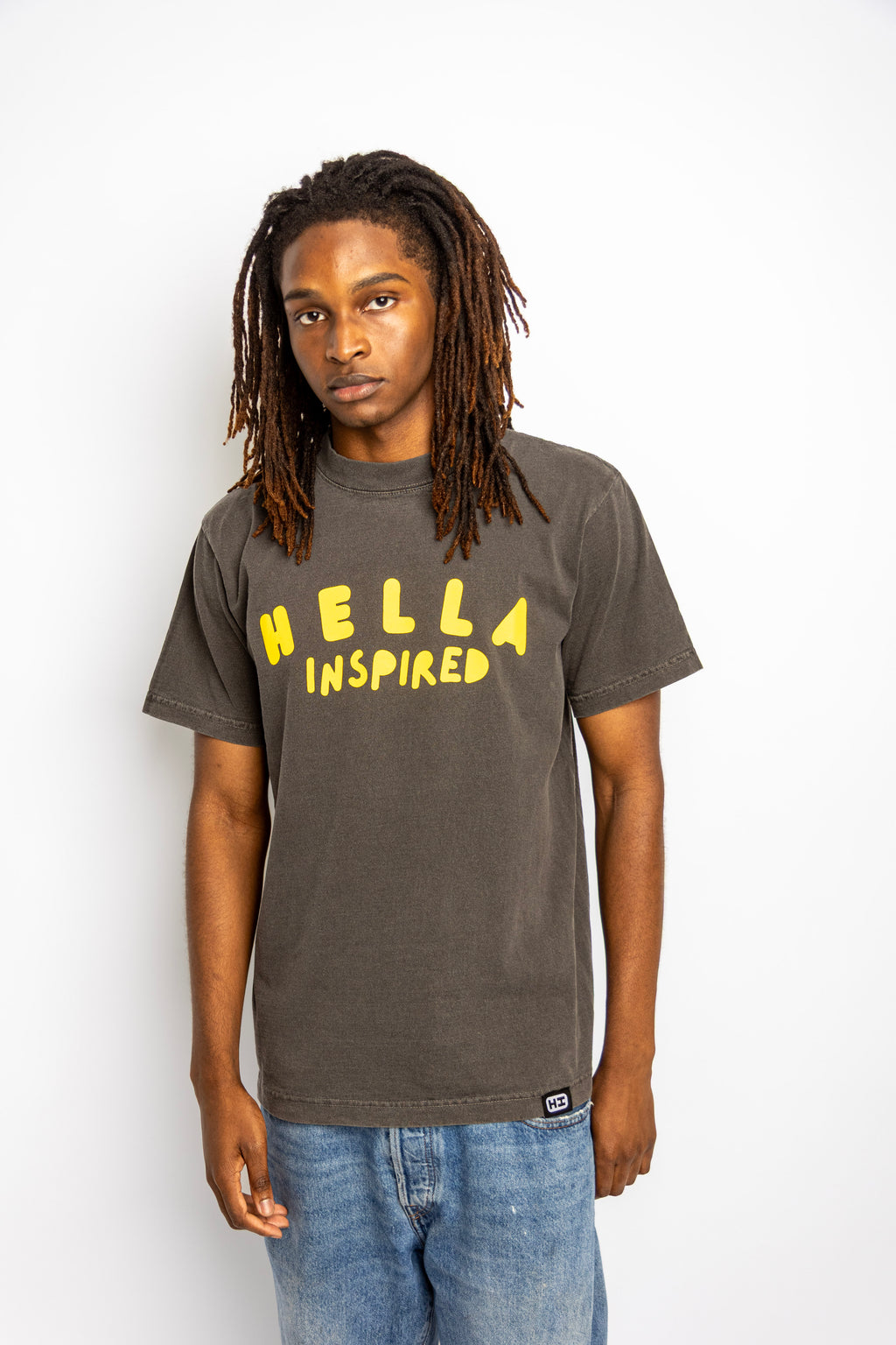 Hella Inspired T-Shirt - Grey/Yellow