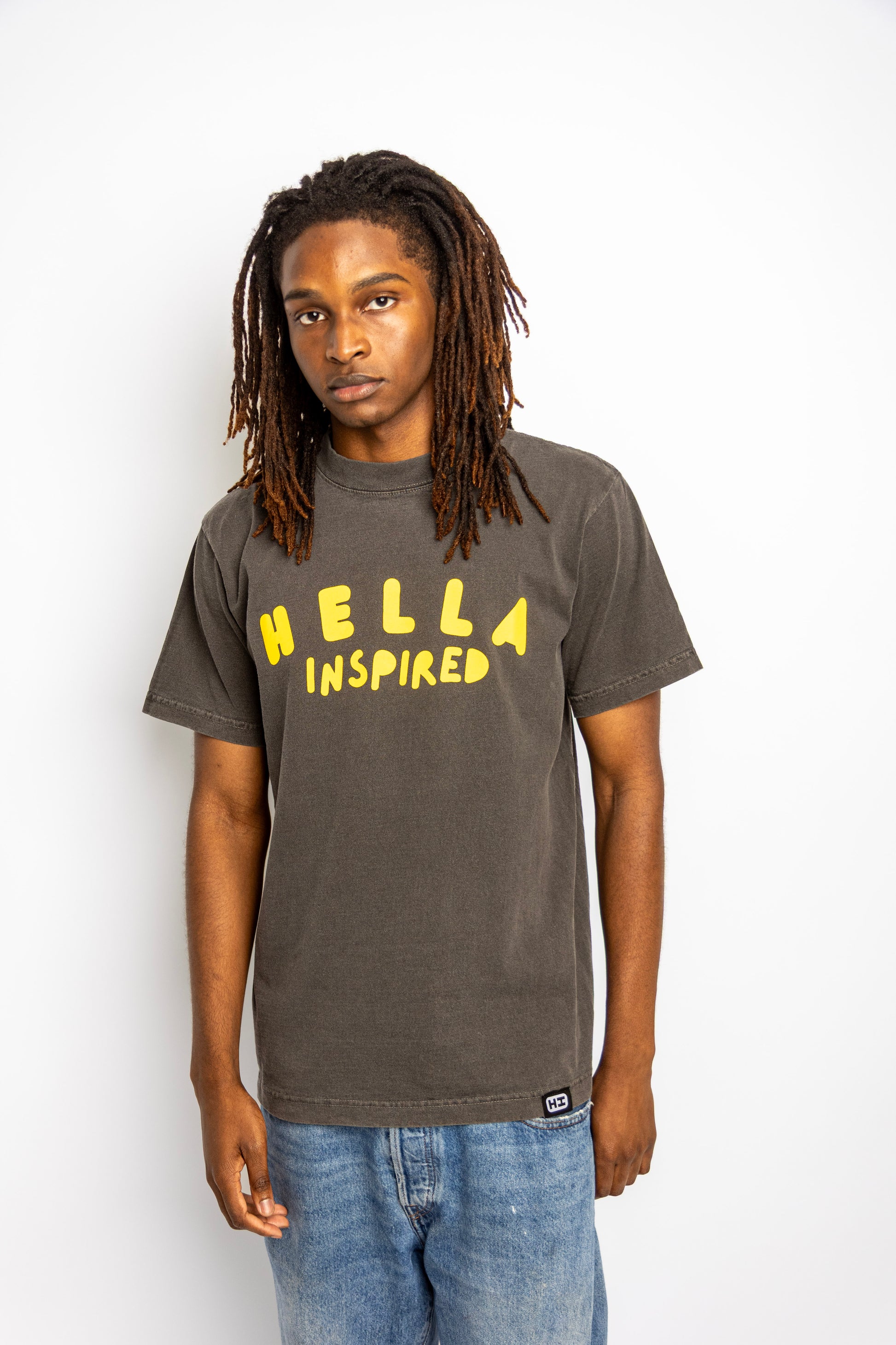 Hella Inspired T-Shirt - Grey/Yellow